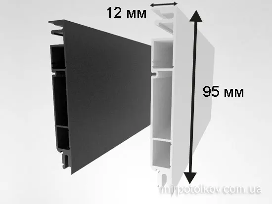 схема дворівневого профілю з підсвіткою МП3