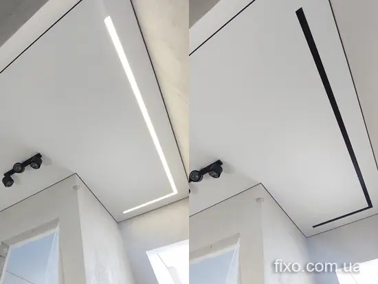 чорний розсіювач на світлову лінію