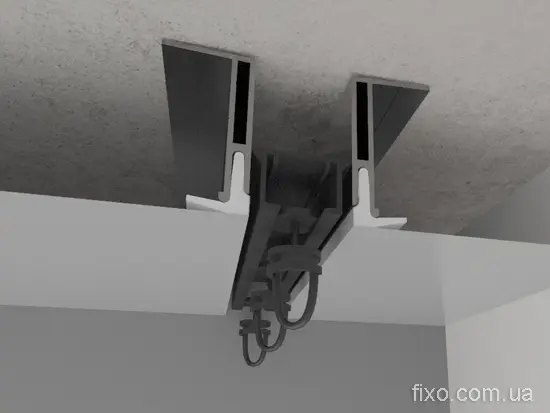 карниз для ванної в натяжній стелі