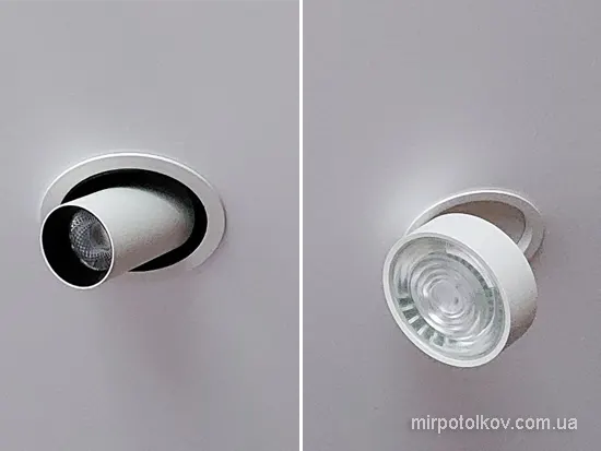 опуск стелі залежить від світильників