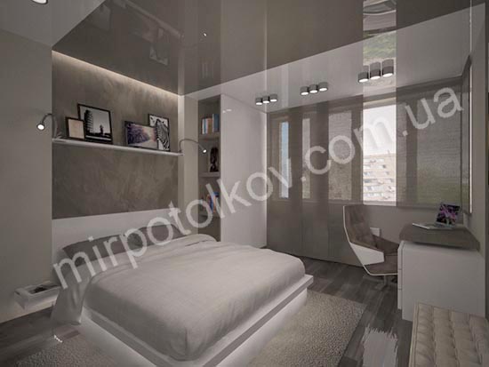 темна смуга впаяна посередині стелі