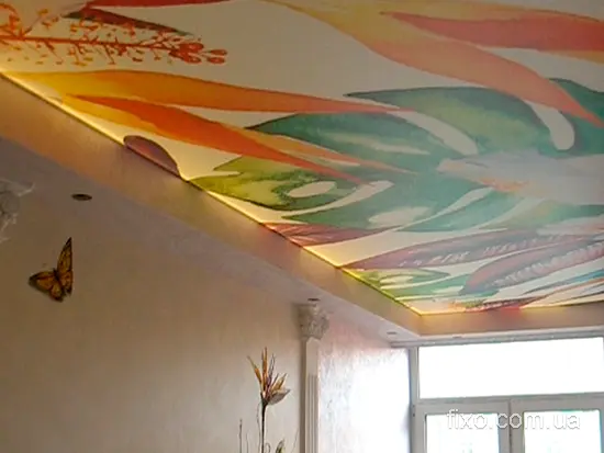 друк квіти на стелі з підсвічуванням