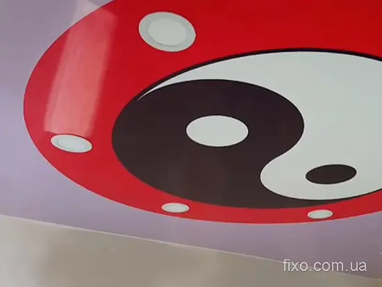 ілюзія дворівневої стелі за допомогою фотодруку