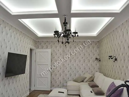 подсветка потолка фото