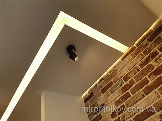 світлові лінії з прихованим підсвічуванням